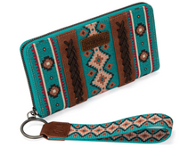 Load image into Gallery viewer, Montana West × Wrangler Wristlet Western Wallet Boho Aztec Credit Card Holder
