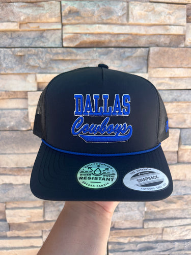 cowboys cursive hat