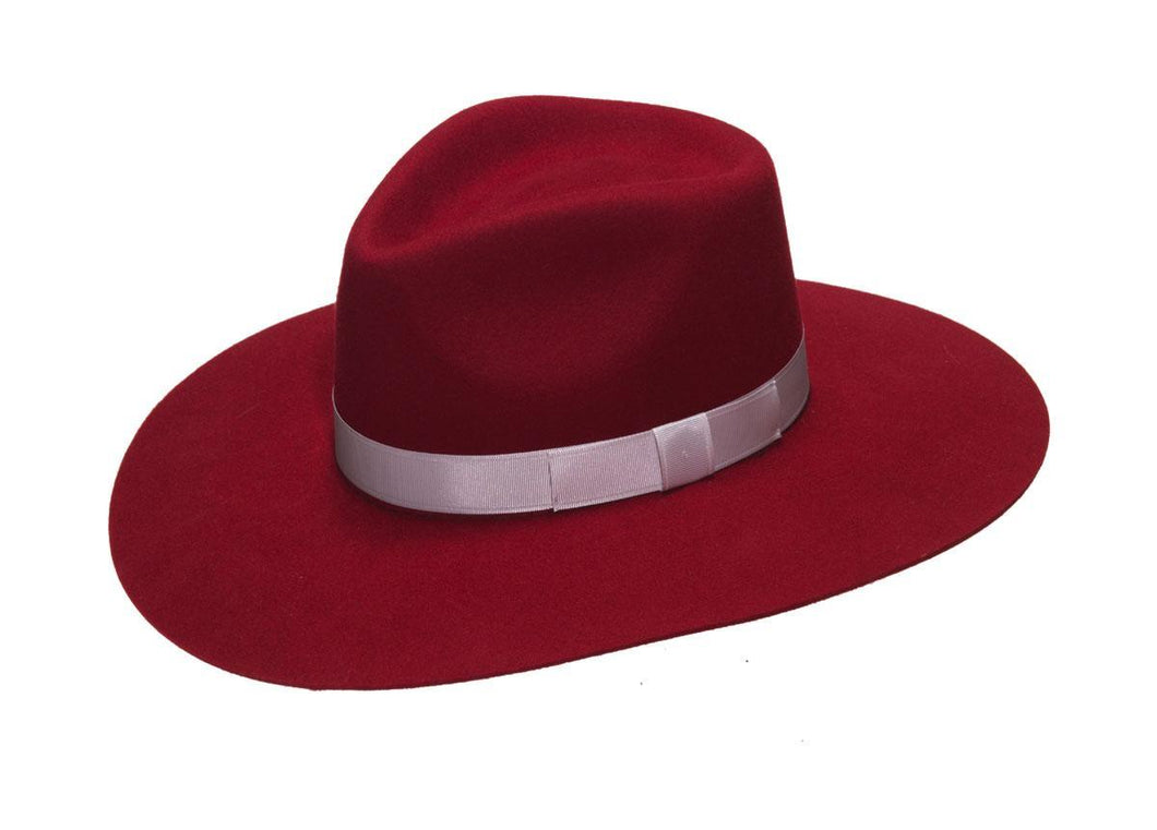🤠Ladies Pinch Front Hat- RED