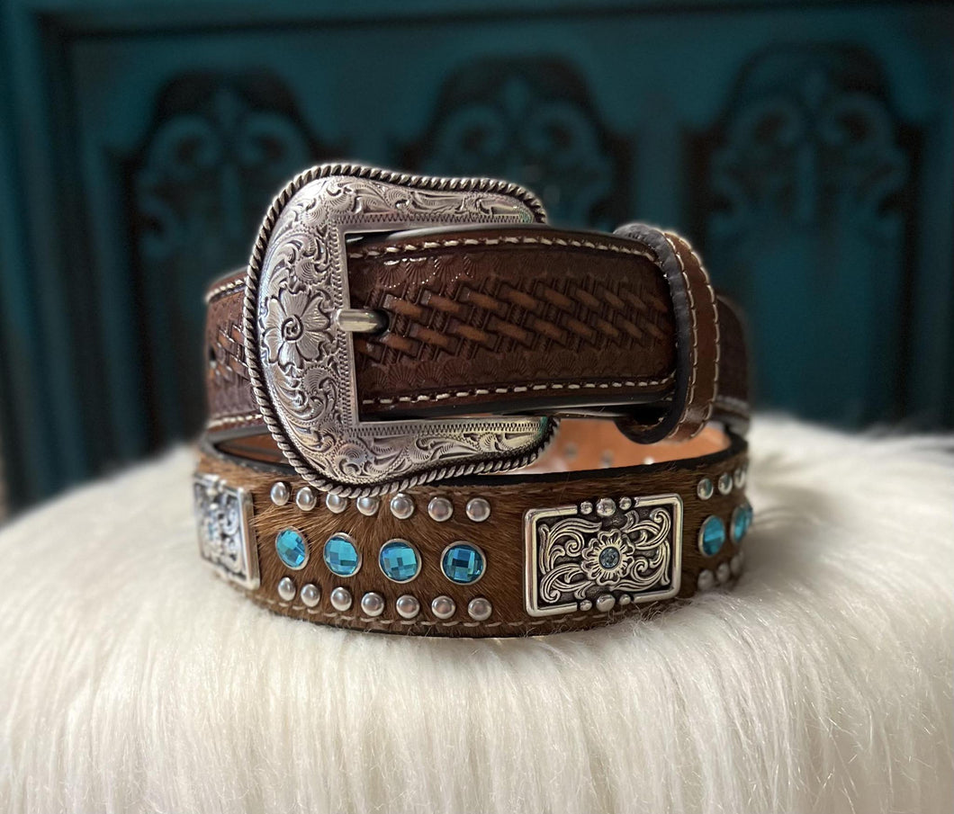 Kids Nocona Cowhide Belt