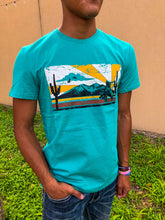 Load image into Gallery viewer, Men&#39;s Rock &amp; Roll Turquoise Desert Tee
