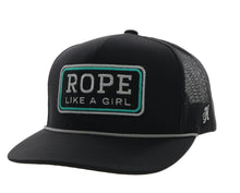 Load image into Gallery viewer, Hooey Black Rope Like a Girl Cap
