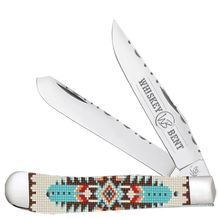 Whiskey Bent Turquoise Bead Trapper Filework Knife
